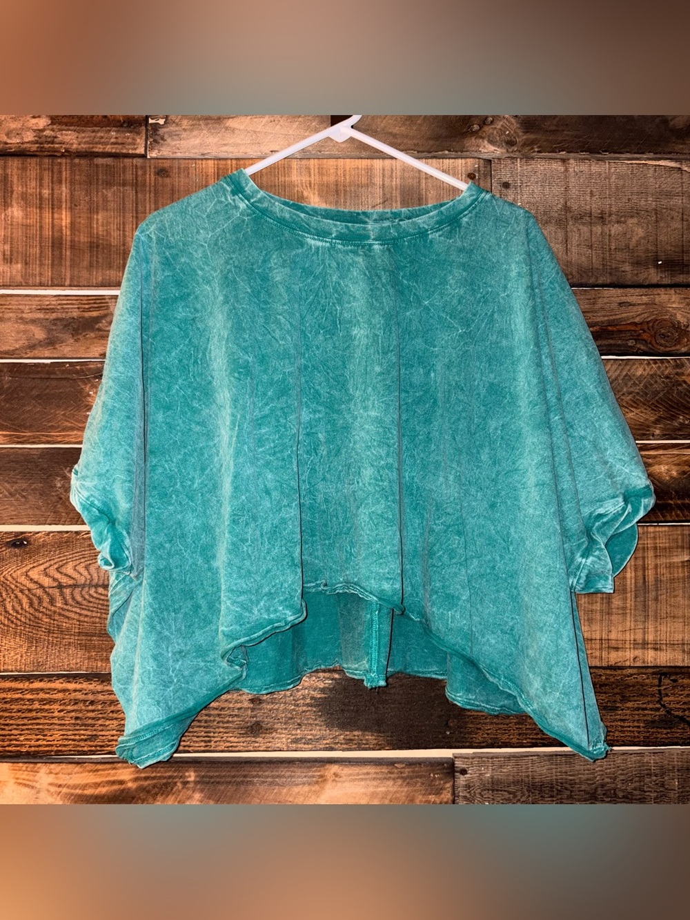 Zenana Kelly Green One Size Cropped T-shirt